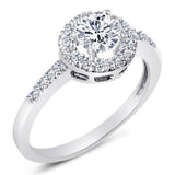 STERLING SILVER ENGAGEMENT RING - 05AB51