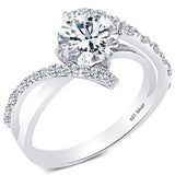 STERLING SILVER ENGAGEMENT RING - 05AB54