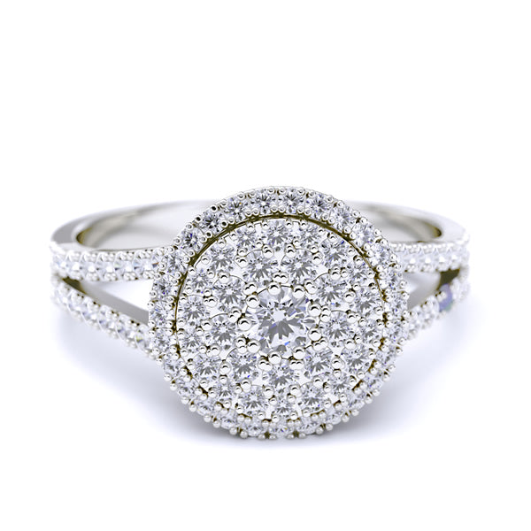0.7ct Certified Natural Diamond Engagement Ring VS1 Color G - 05GG05