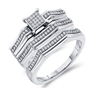 Trio Diamond Rings Set