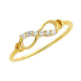 GOLD/CZ ENGAGEMENT RING
