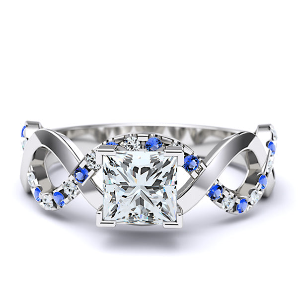 Sapphire Intertwined Engagement Ring - 05GG24