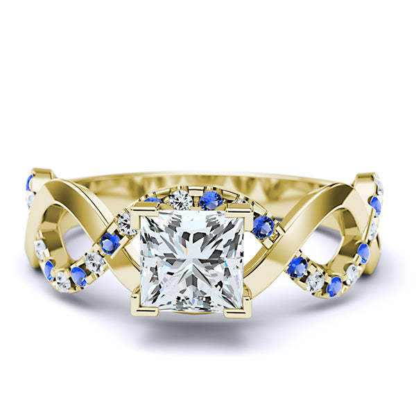 Sapphire Intertwined Engagement Ring - 05GG24