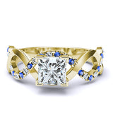 Sapphire Intertwined Engagement Ring - 05GG24