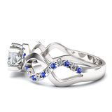 Sapphire Intertwined Engagement Ring - 05GG24