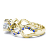 Sapphire Intertwined Engagement Ring - 05GG24