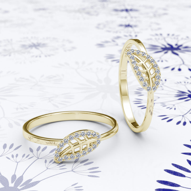 Gold Leaf Promise Ring - 05GG5
