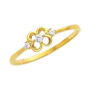 Yellow Gold Promise Ring Band
