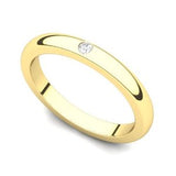 Yellow Gold set Diamond Wedding Band