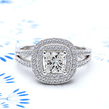 Princess Cut Gold Engagement Ring - 05GG83