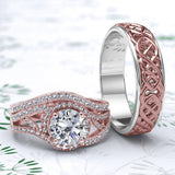 Rose Gold Complete Wedding Set - 05GG85