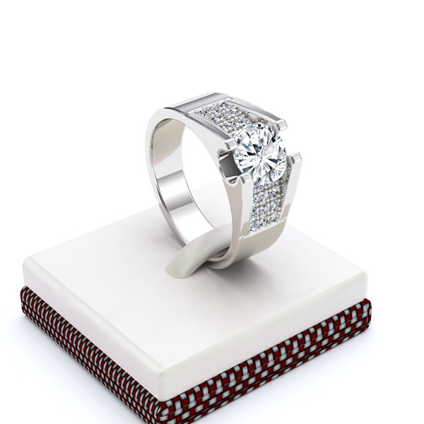 10K GOLD ENGAGEMENT RING - 05GG89V-8
