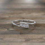 3 Stone Channel Set Round Diamond Engagement Ring - 05GG8