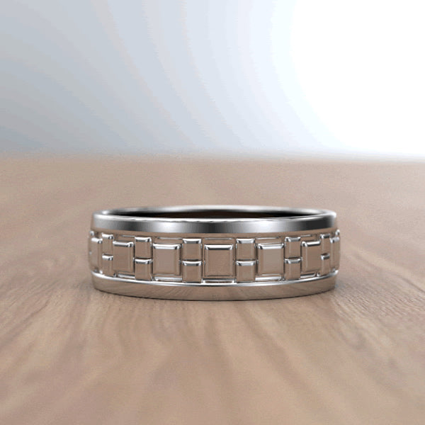 10k White Gold Wedding Band - 05GG90V-9