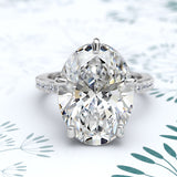 Oval Shaped Gold Engagement Ring - 05GG91
