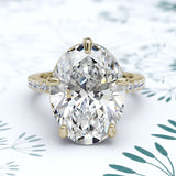Oval Shaped Gold Engagement Ring - 05GG91