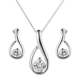 Loop Pendant and Earring Set