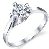 STERLING SILVER ENGAGEMENT RING