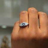 Sterling Silver Engagement Ring - 06AS30