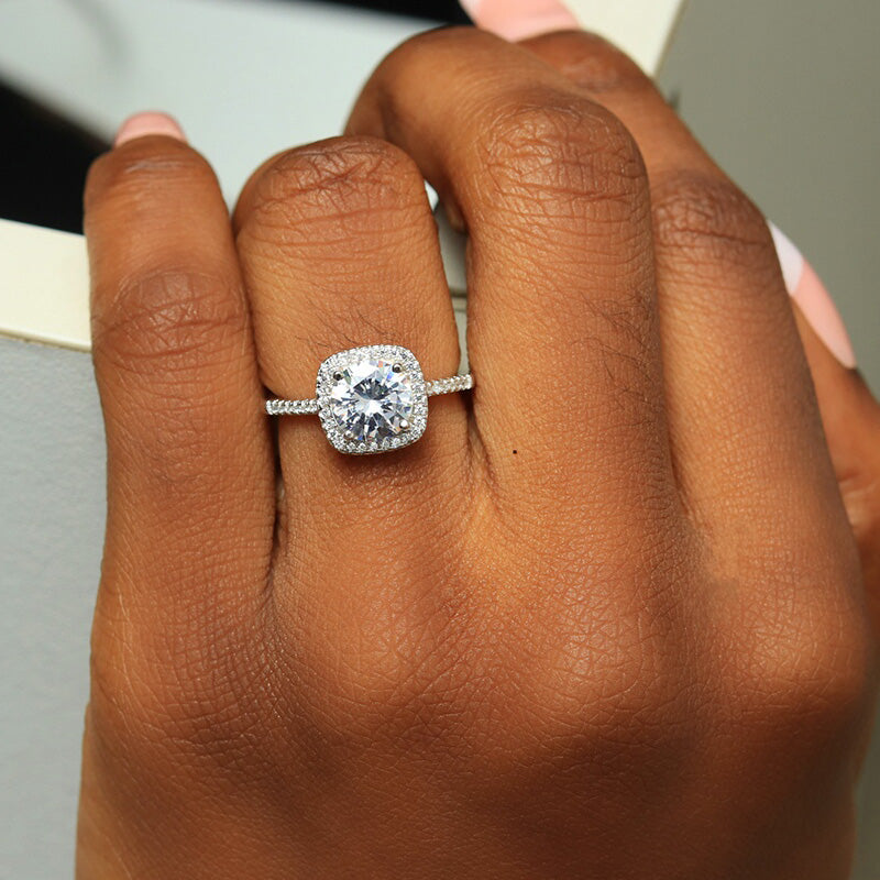 Sterling Silver Engagement Ring - 06AS43