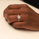 Sterling Silver Engagement Ring - 06AS46