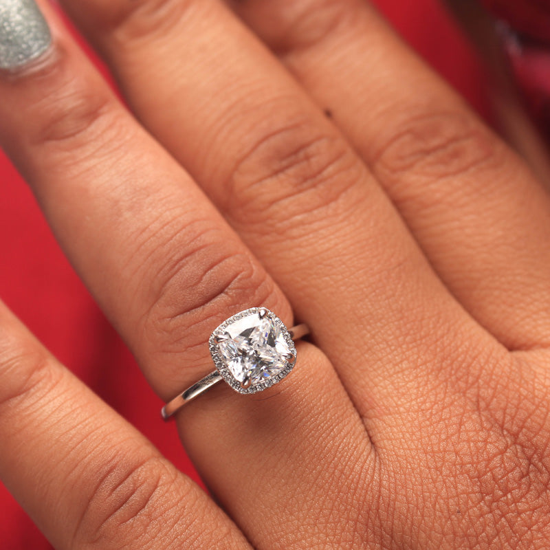 Sterling Silver Engagement Ring - 06AS59