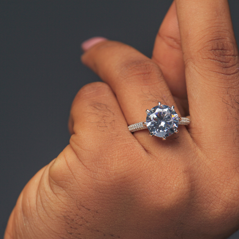 Sterling Silver Engagement Ring - 06AS76