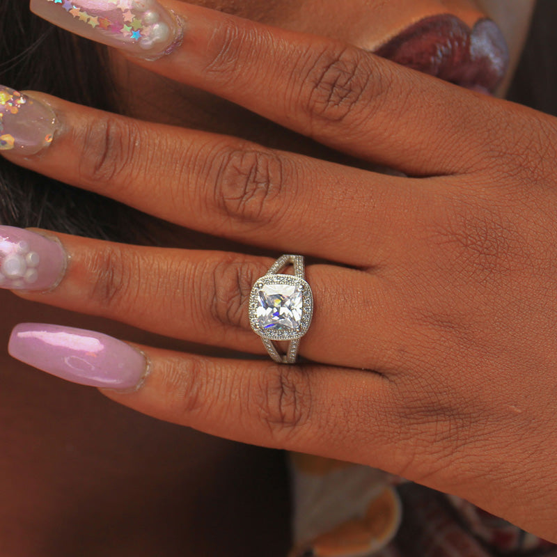 Sterling Silver Engagement Ring - 06AS80