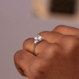 Sterling Silver Engagement Ring - 06AS96