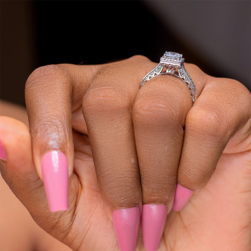 Sterling Silver Engagement Ring - 06AS99