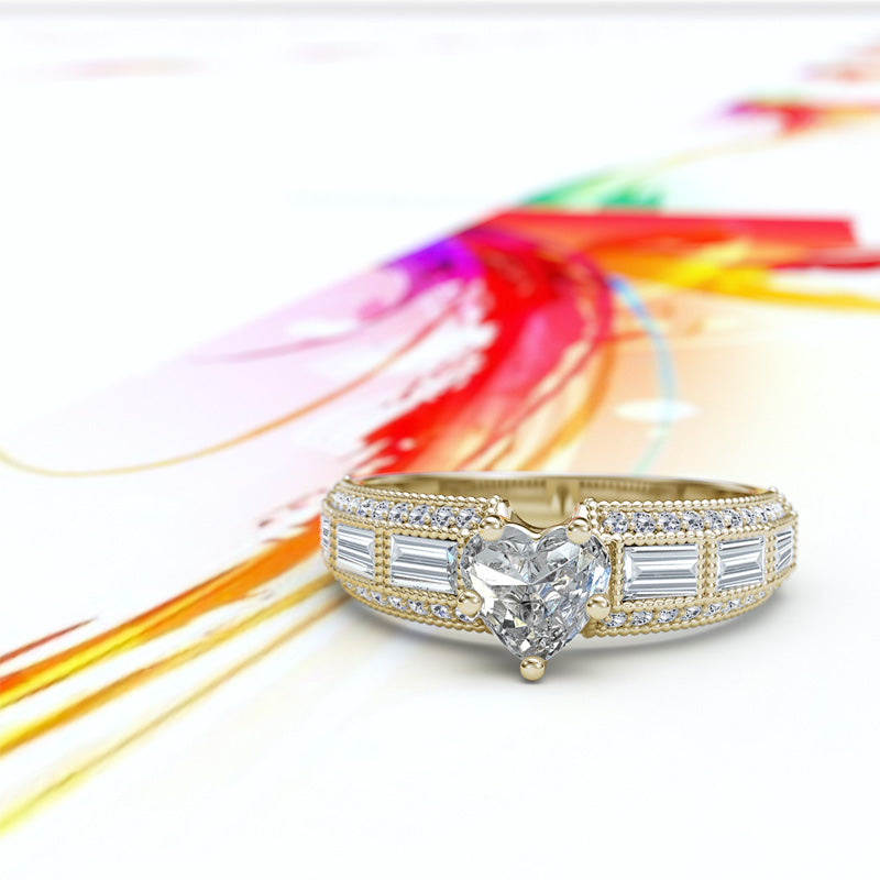 Baguette Diamond Engagement Ring - 06GG08