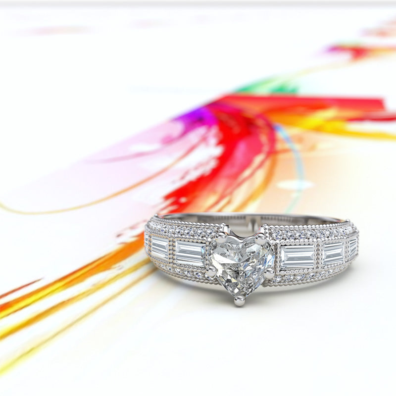 Baguette Diamond Engagement Ring - 06GG08