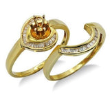 Semi Mount Bridal Ring Set