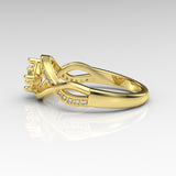 0.27ct Certified Diamond Infinity Gold Engagement Ring - 06GG52