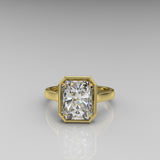 Radiant Cut Gold Engagement Ring - 06GG53