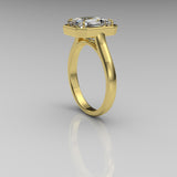 Radiant Cut Gold Engagement Ring - 06GG53