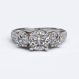 1.6ct Brilliant Diamond 3 stone Gold Engagement Ring  - 06GG57