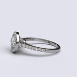 Single Halo 1.95ct Round Cut Diamond Engagement Ring - 06GG60