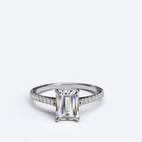 1.1ct Baguette Cut Diamond Gold Engagement Ring - 06GG72