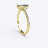 1.1ct Baguette Cut Diamond Gold Engagement Ring - 06GG72