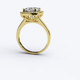2.5ct Cushion Cut Diamond Halo Gold Engagement Ring - 06GG74