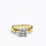 1.6ct Princess Cut Solitaire Gold Engagement Ring - 06GG75