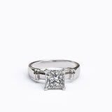 1.6ct Princess Cut Solitaire Gold Engagement Ring - 06GG75