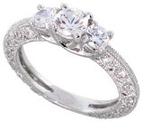 STERLING SILVER ENGAGEMENT RING