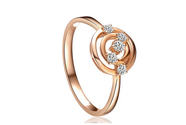 Rose Gold with Certified Diamonds Engagement Ring - 07AB69