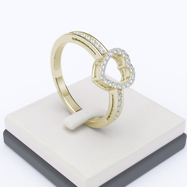 Gold Engagement Ring - 07GG03
