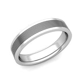 Platinum  Wedding Band Ring for Men  - 07SS02