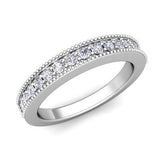 Diamond Wedding Band Ring in Platinum - 07SS09