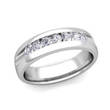 Diamond Wedding Ring Band in Platinum - 07SS13