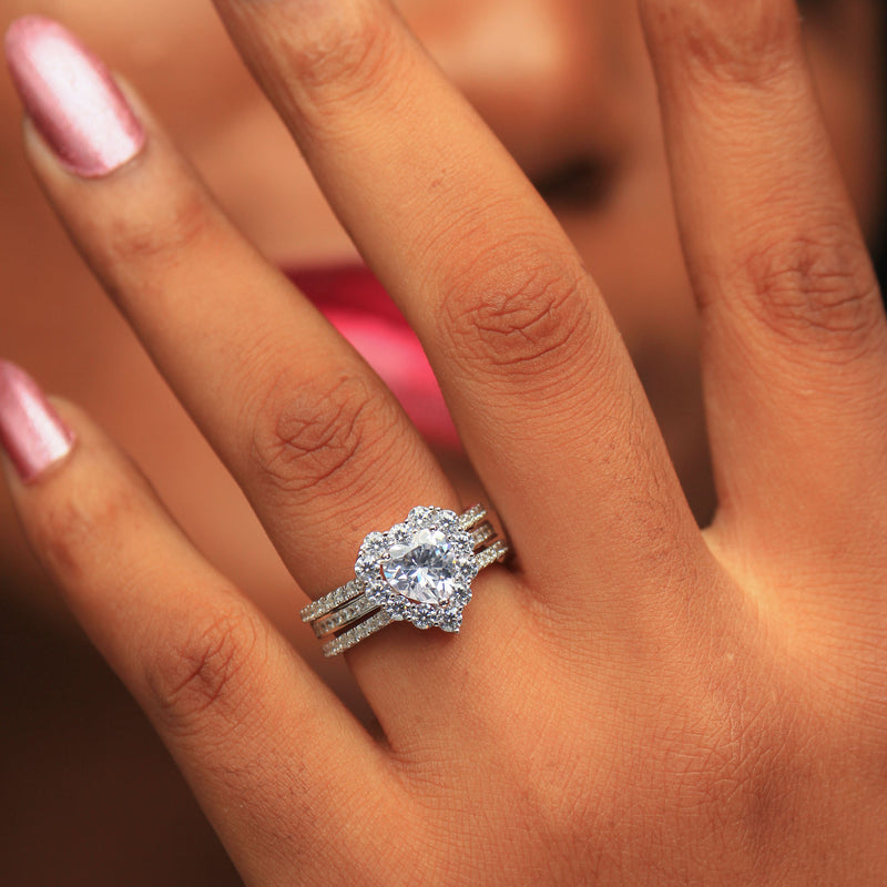 Sterling Silver Bridal Set - 08AS72